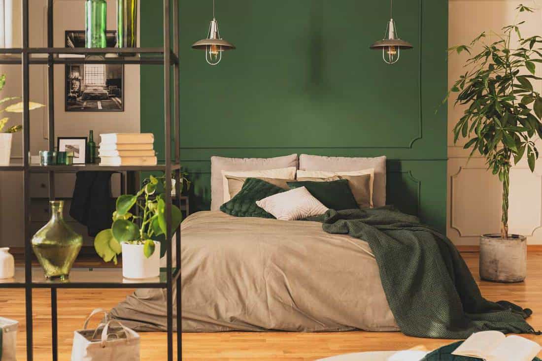 What Color Bedding Goes With Green Walls?