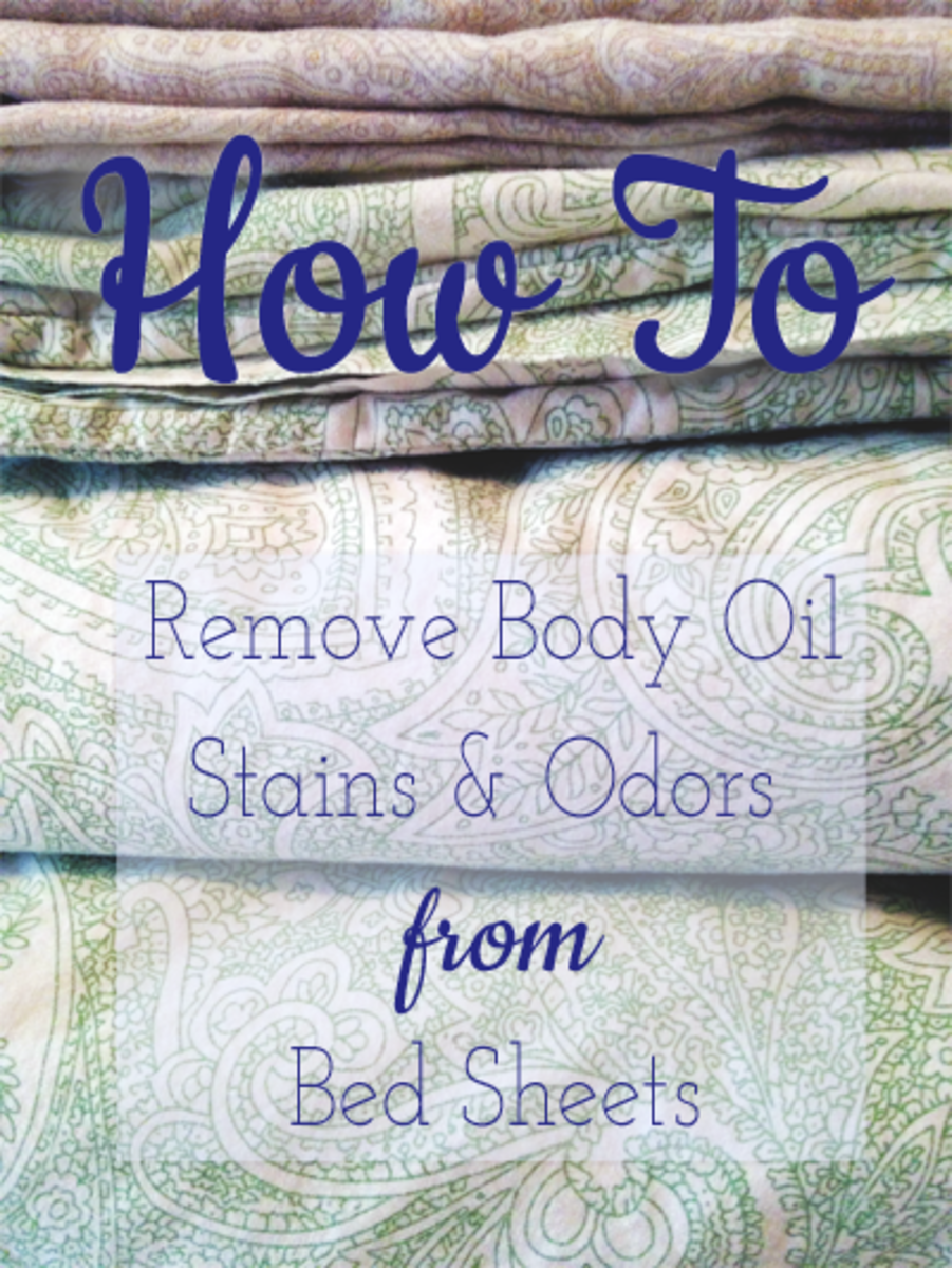 How to remove oil stains from bed sheet?