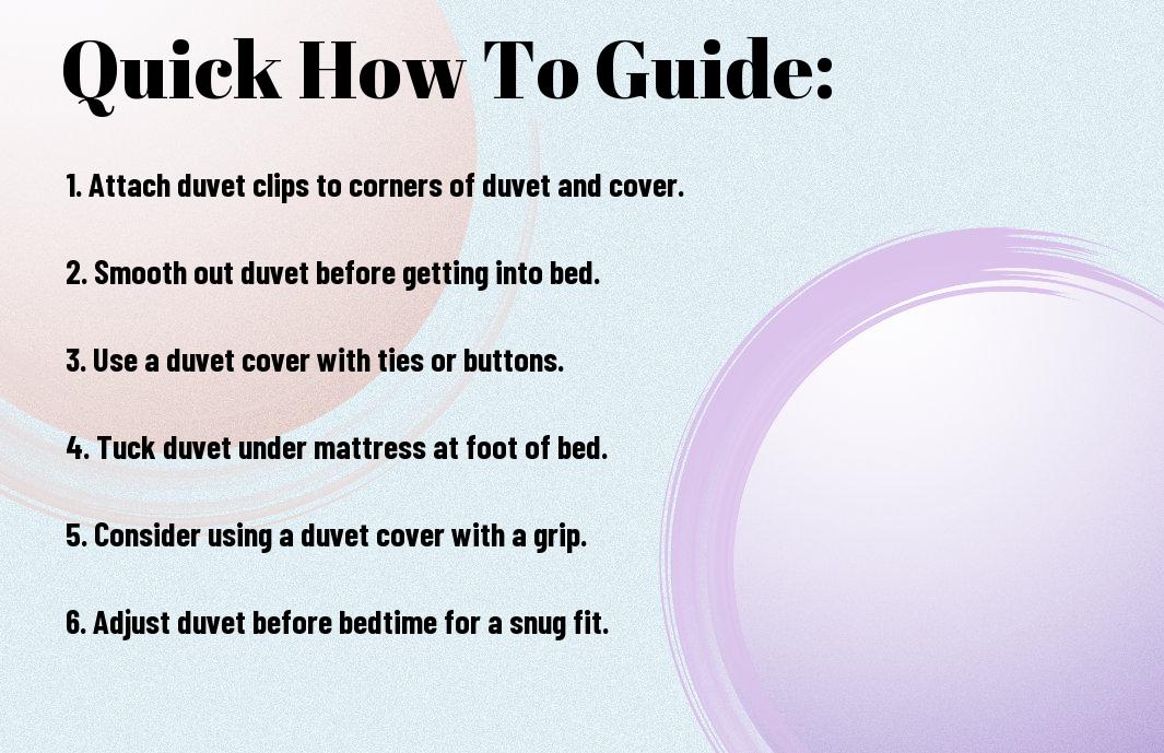 keep your duvet in place all night vee - How to Keep Your Duvet in Place All Night Long