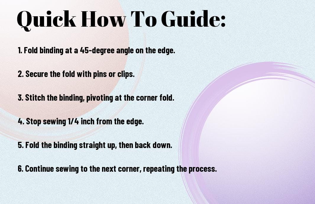 quilt binding corners for a polished look vyp - How to Do Quilt Binding Corners for a Polished Look
