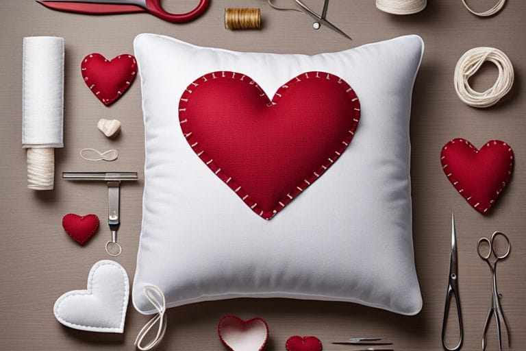 diy guide making heart pillow with sewing qzs - How to Make Heart Pillow - DIY Sewing Guide